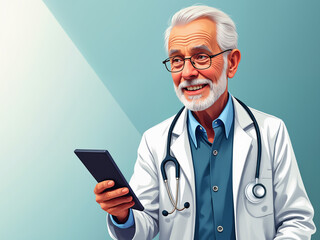 Generated illustration of professional medical doctor in healthcare industry.