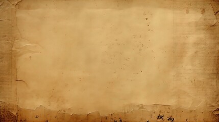 Poster - Vintage Beige Paper Texture with Worn Details