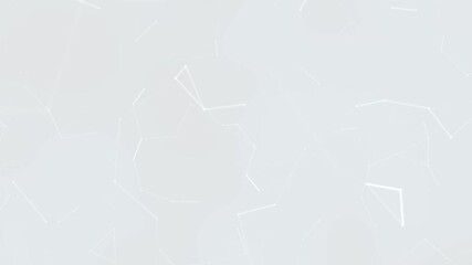 Poster - White abstract geometric background animation, elegant minimalist presentation backdrop, smooth plexus
