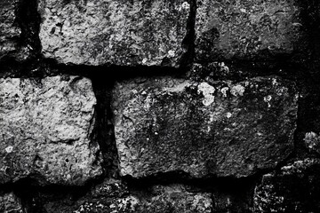 Close-Up of Rough Brick Wall Texture