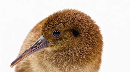 Wall Mural - Kiwi bIrd isolated on white background studio shot