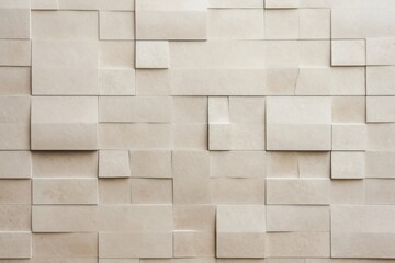 Sticker - Wall embossing geometric stone wall architecture pattern.