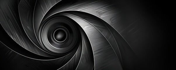 Wall Mural - Colorful, layered camera lens icon, symbolizing photography, creativity, and digital media.