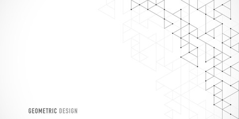 Wall Mural - abstract vector background with a geometric pattern of triangle shapes. graphic design element