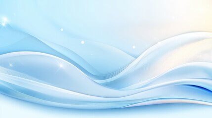 Poster - A calming blue background with soft wave patterns, perfect for wellness-related content, relaxation apps, or tranquil visual themes.