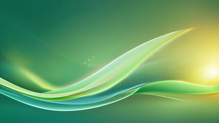 Poster - An energetic green gradient background that shifts from bright lime to deep teal, perfect for dynamic presentations or promotional materials.