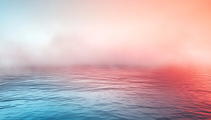 Wall Mural - red and blue gradient abstract background with a water texture, featuring a foggy effect for a visua