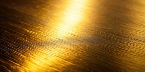 Poster - Abstract Golden Background with Diagonal Lines and a Soft Light Glow