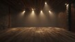 © ai_artist - Empty Room and Spotlights, 3D Rendering, 8K Realistic