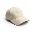 © yuniazizah - realistic high quality cream baseball cap mockup isolated