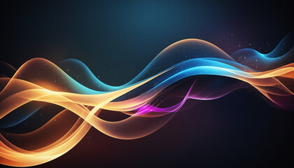 modern abstract background with light, flowing shapes