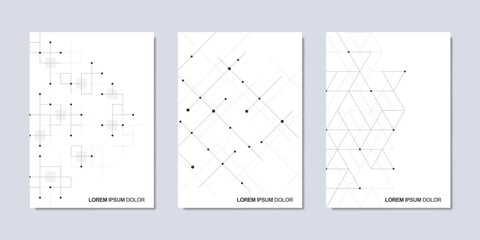 Poster - Creative idea of modern design with abstract geometric background. Minimalistic vector texture with polygonal pattern. Template for cover brochure, layout, flyer, book, banner