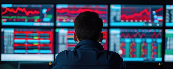 Poster - Businessperson Analyzes Economic Trends to Shape Strategic Decisions