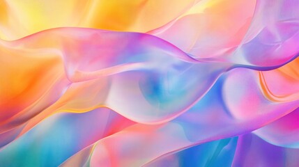 Poster - a holographic texture displaying vibrant rainbow colors, with a smooth