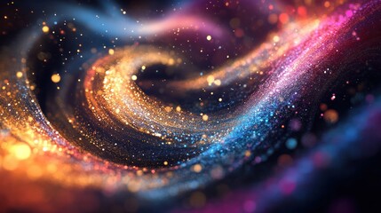Poster - a holographic texture displaying vibrant rainbow colors, with a smooth