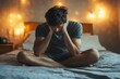 © DigitalMagicVisions - Young Man Sitting on Bed with Head in Hands