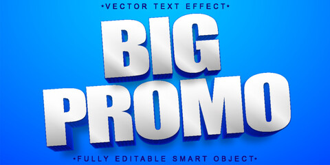 Poster - Cartoon Big Promo Vector Fully Editable Smart Object Text Effect