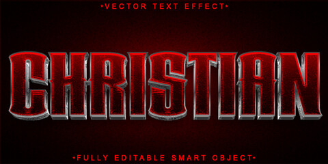 Poster - Christian Vector Fully Editable Smart Object Text Effect
