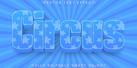 Poster - Circus Vector Fully Editable Smart Object Text Effect