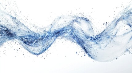 Poster - A mesmerizing depiction of a quantum bridge constructed from shimmering particles that radiate energy and light.