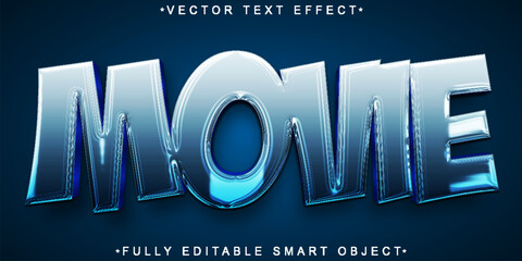 Aufkleber - Movie Vector Fully Editable Smart Object Text Effect