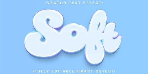 Poster - Pastel Soft Vector Fully Editable Smart Object Text Effect