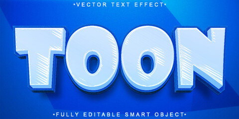 Poster - Toon  Vector Fully Editable Smart Object Text Effect