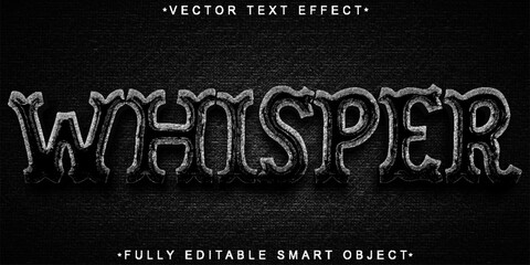 Poster - Dark Whisper Vector Fully Editable Smart Object Text Effect