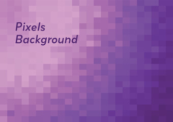 Poster - abstract minimal pixel art background gradient of purple illustration template for wab banner poster