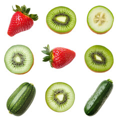Poster - Assorted Fresh Fruits isolated PNG