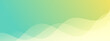 © mukhamad - banner background green and yellow gradation wavy shape abstract memphis,eps 10