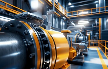 Poster - Exploring advanced industrial pump systems in a modern manufacturing facility