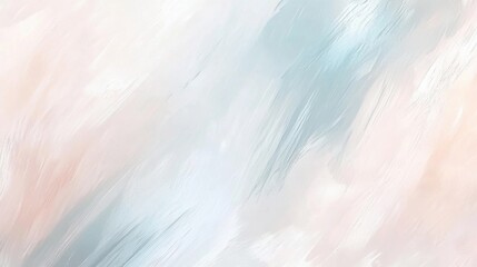 Fototapete - Soft and subtle brushstrokes create a calming abstract background with hues of pale blue and light pink, perfect for creative projects