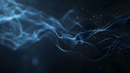 Poster - abstract blue digital technology background