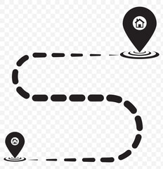 Poster - Flat style of location pin icon. Map pin place marker. Map marker pointer icon set. GPS location symbol collection. EPS 10.