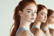 © luismolinero - Group of young redhead girls models
