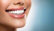 © dmnkandsk - Beautiful white teeth, women's shining smile, dental health, closeup