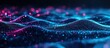© BISMILAH - Abstract Blue and Pink Glowing Particles