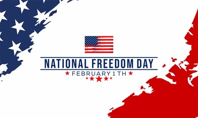  National Freedom Day.   Suitable for banners, flyers, stickers, Card, etc.