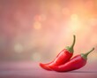 © Priya - Vibrant red chili peppers on a warm, blurred background