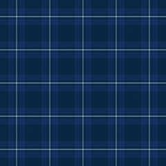 Wall Mural - plaid with twill weave repeat pattern.checkered tartan gingham seamless pattern in blue.geometric gr
