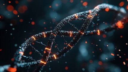 Poster - Entangled DNA Strands with Virus Shapes