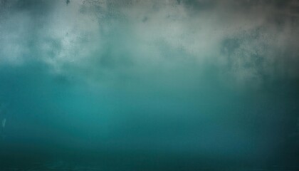 Poster - Serene Abstract Aqua and Teal Gradient Background with Misty Cloud Like Texture, Perfect for Calming Visuals, Minimalist Designs, or Nature Inspired Digital Art Projects