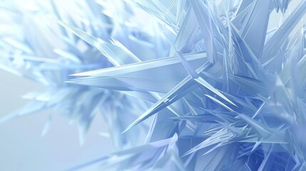 Poster - Pale blue abstract background or screensaver on PC with sharp lines. AI generative.