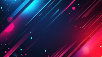 Poster - Colorful Abstract Background with Dynamic Lines and Shapes