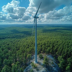 Poster - Innovative approaches to sustainable wind turbine maintenance for enhanced renewable energy efficiency and longevity