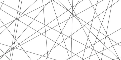 Fototapete - Abstract black lines with white background. Creative and geometric shape with white luxury pattern and paper texture design in illustration with white line background.	