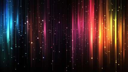 Poster - Vibrant Abstract Light and Color Background