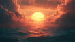 © GoldPumaze - A captivating image of a sunset over the ocean, symbolizing the end of a natural cycle.
