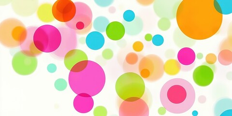 Poster - Colorful Circles on a Bright Background